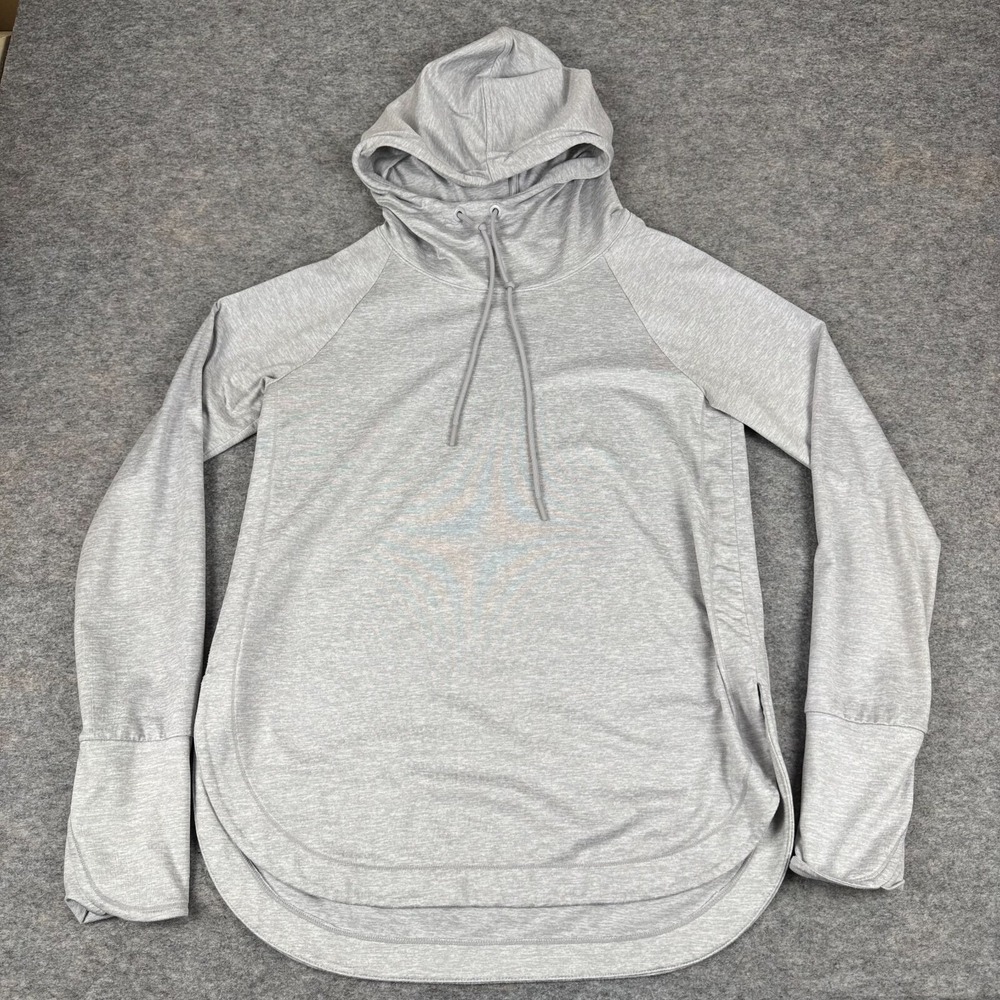 Athleta Uptempo Hoodie Sweatshirt Pullover Gray Womens Small S